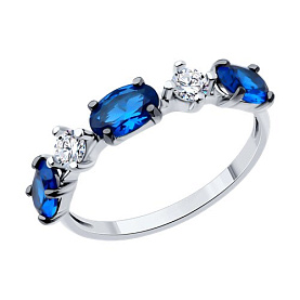 Кольцо SOKOLOV - Серебро 925, Фианит (арт. 94014063)