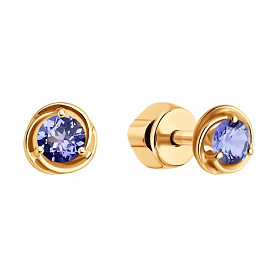 Серьги SOKOLOV - Серебро 925, Танзанит (арт. 92025311)