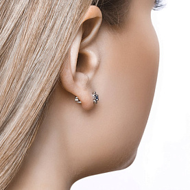 Серьги SOKOLOV - Серебро 925, Фианит (арт. 94021907)