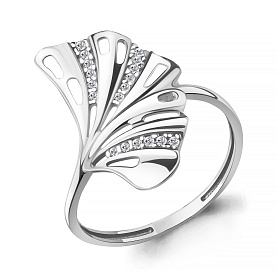 Кольцо Аквамарин - Серебро 925, Фианит (арт. 600863А.5)