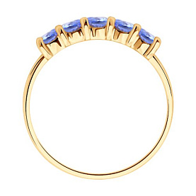 Кольцо SOKOLOV - Серебро 925, Танзанит (арт. 92014393)