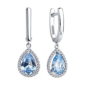 Серьги SOKOLOV - Серебро 925, Фианит (арт. 94026744)