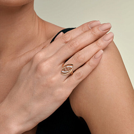 Кольцо Diamant - Золото 585, Фианит (арт. 51-110-01825-1)