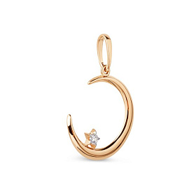 Подвеска ЮФ Династия - Золото 375, Фианит (арт. 106318-5102)