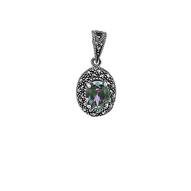 Подвеска Эвора - Серебро 925, Кварц, Марказит (арт. 638820)