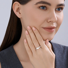 Кольцо SOKOLOV - Серебро 925, Фианит (арт. 94014636)