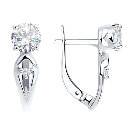 Серьги Diamant - Серебро 925, Фианит (арт. 94-120-00741-1)