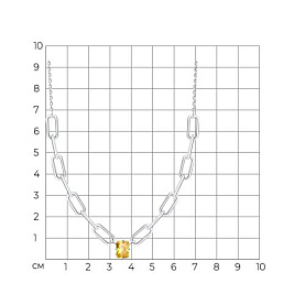 Колье SOKOLOV - Серебро 925, Фианит (арт. 94071213)