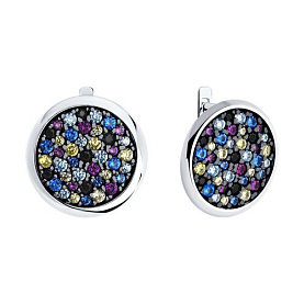 Серьги SOKOLOV - Серебро 925, Фианит (арт. 94026072)