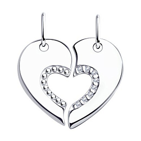 Подвеска Diamant - Серебро 925, Фианит (арт. 94-130-01585-1)