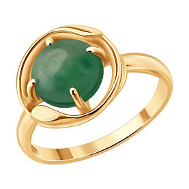 Кольцо SOKOLOV - Серебро 925, Жадеит (арт. 83010300)
