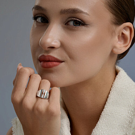 Кольцо SOKOLOV - Серебро 925, Фианит (арт. 94014837)