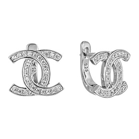 Серьги Мастер Клио - Серебро 925, Фианит (арт. 22С149248)