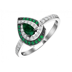 Кольцо POKROVSKY - Серебро 925, Фианит (арт. 1101047-04045)