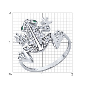 Кольцо SOKOLOV - Серебро 925, Фианит (арт. 94014423)