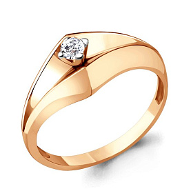 Кольцо Аквамарин - Серебро 925, Фианит (арт. 67107А.6)