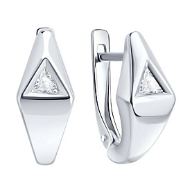 Серьги Diamant - Серебро 925, Фианит (арт. 94-120-00251-1)