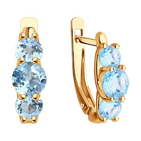 Серьги SOKOLOV - Золото 375, Топаз (арт. 37728170)