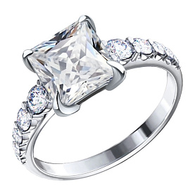 Кольцо POKROVSKY - Серебро 925, Фианит (арт. 1101726-00775)