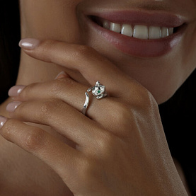 Кольцо SOKOLOV - Серебро 925, Фианит (арт. 94011327)