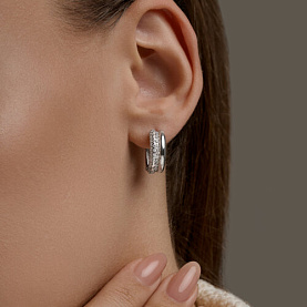 Серьги SOKOLOV - Серебро 925, Фианит (арт. 94027512)