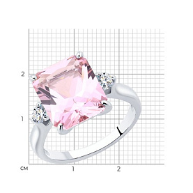 Кольцо SOKOLOV - Серебро 925, Фианит (арт. 92011271)