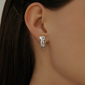 Серьги SOKOLOV - Серебро 925, Фианит (арт. 94022835)