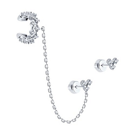 Серьги SOKOLOV - Серебро 925, Фианит (арт. 94026496)