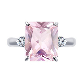 Кольцо SOKOLOV - Серебро 925, Фианит (арт. 92011271)