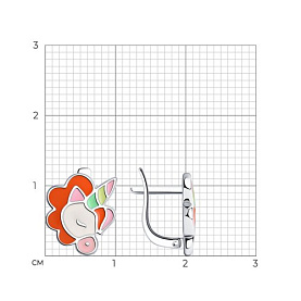 Серьги SOKOLOV - Серебро 925, Эмаль (арт. 94024030)