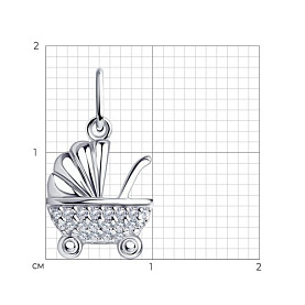 Подвеска Diamant - Серебро 925, Фианит (арт. 94-130-01164-1)