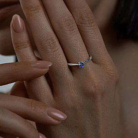 Кольцо SOKOLOV - Серебро 925, Танзанит (арт. 92012111)