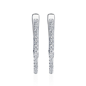 Серьги Platinum Lab. - Платина 950 (арт. ПС-022-01)