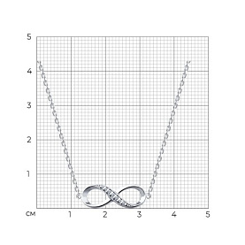 Колье SOKOLOV - Серебро 925, Фианит (арт. 94070660)