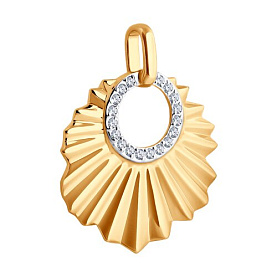 Подвеска SOKOLOV - Золото 585, Фианит (арт. 036643)