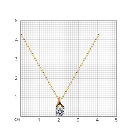 Колье SOKOLOV - Золото 375, Фианит (арт. 070330-4)