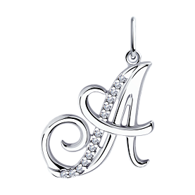 Подвеска Diamant - Серебро 925, Фианит (арт. 94-130-01377-1)