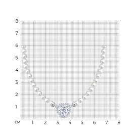 Колье SOKOLOV - Серебро 925, Жемчуг имитация (арт. 94071226)