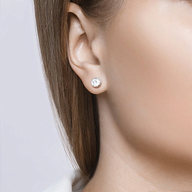 Серьги SOKOLOV - Серебро 925, Фианит (арт. 94021745)