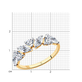 Кольцо SOKOLOV - Серебро 925, Фианит (арт. 93011159)