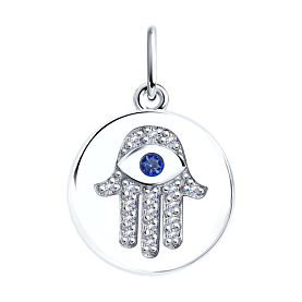 Подвеска SOKOLOV - Серебро 925, Фианит (арт. 94032611)