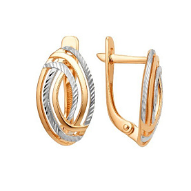 Серьги ЮФ Династия - Золото 585 (арт. 001792-1012)