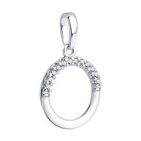 Подвеска Diamant - Серебро 925, Фианит, Эмаль (арт. 94-130-00241-1)