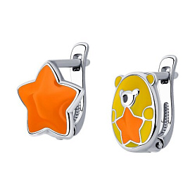 Серьги SOKOLOV - Серебро 925, Эмаль (арт. 94025693)