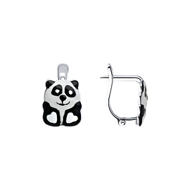 Серьги SOKOLOV - Серебро 925, Эмаль (арт. 94024297)