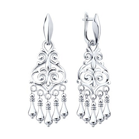 Серьги Diamant - Серебро 925 (арт. 94-121-02373-1)