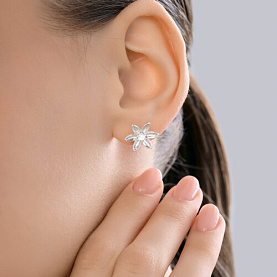 Серьги SOKOLOV - Серебро 925, Фианит (арт. 94027284)