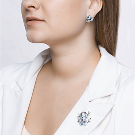 Брошь SOKOLOV - Серебро 925, Эмаль (арт. 94040141)