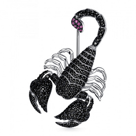 Брошь Мириада - Серебро 925, Фианит (арт. 901081709)