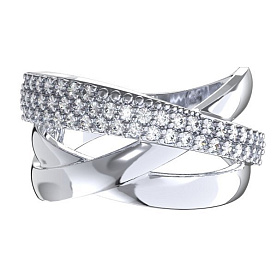 Кольцо POKROVSKY - Серебро 925, Фианит (арт. 1101618-00775)
